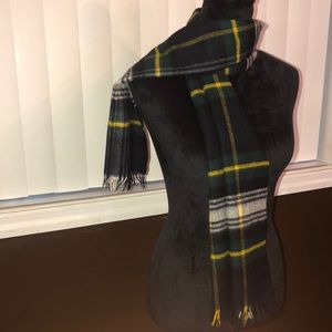 Vintage THE WHITE HOUSE San Francisco Plaid Tartan Scarf Made in Scotland